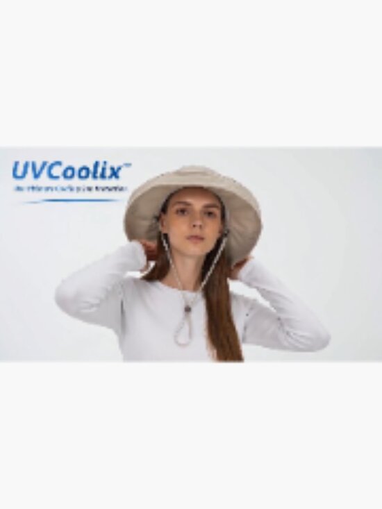 Cooling Sun Hat UPF 50+ Wide Brim Ponytail Hole Water Resistant Packable main image 7